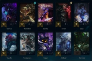 CONTA OURO 4, SKIN BLITZ VITORIOSO, 25 CAMPEÕES, NVL 34 - League of Legends LOL