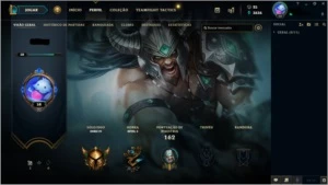 conta gold 4 lvl 58 - League of Legends LOL