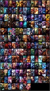 conta league of legends 165 skins, todos os champs LOL