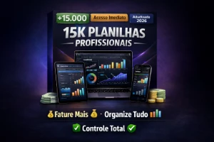 Pacote com 15K de Planilhas Profissionais