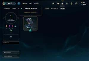 Conta prata 4 com 115 Champs e 90 Skins - League of Legends LOL