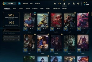 Conta prata 4 com 115 Champs e 90 Skins - League of Legends LOL