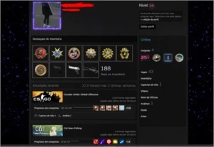 Conta top com 7 medalhas + jogos - Steam