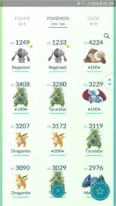Conta de Pokémon GO
