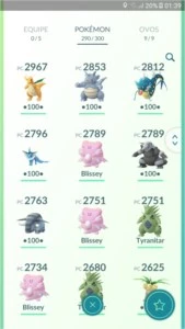 Conta de Pokémon GO