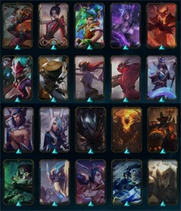 CONTA COM 3 SKINS PRESTIGIO e SKIN RIVEN CAMPEONATO 2016 - League of Legends LOL