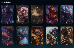 CONTA COM 3 SKINS PRESTIGIO e SKIN RIVEN CAMPEONATO 2016 - League of Legends LOL
