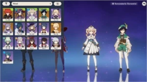 Conta Top Ar46 - Diluc, Venti, Mona, Keqing - Genshin Impact