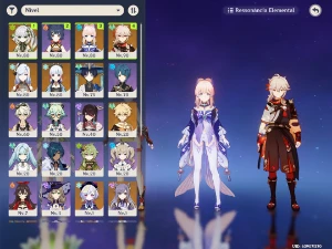 Conta de Genshin Impact AR 51 com 10 personagens 5 estrelas