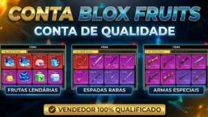 ⚡ Conta Blox Fruits Level MAX (2550+) + GODHUMAN Garantido |