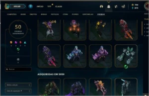 Acc de LOL 2015 / 800 de RP nível 248/ MUITAS SKINS - League of Legends