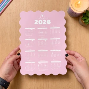 Calendário Ondulado 2026 - Arquivo Digital - Outros