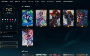 continha de lol desapego 763 skins