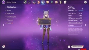 Conta Genshin Impact AR 55 servidor NA