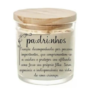 Vela Perfumada Personalizada Padrinhos