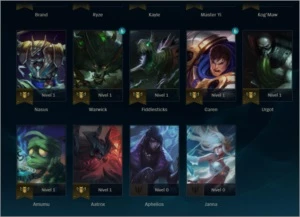 Conta platina 4 main adc - League of Legends LOL
