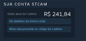 Conta steam com 250R$ na carteira +csgo prime +Rainbow six