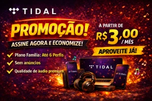 Tidal Família 30 Dias | Plano Premium | Até 5 Perfis