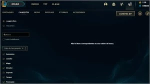 Conta League of Legends LOL