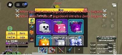 Conta Blox Fruits Lvl Max (2840) • Ghoul V4 • Godhuman. - Roblox