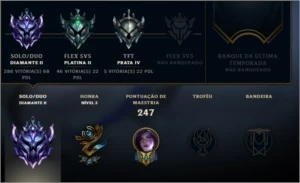 CONTA LEAGUE OF LEGENDS DIAMANTE 2 (LOL)