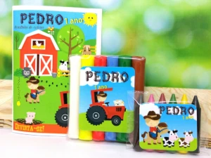 Baby Kit Colorir e Modelar Fazendinha - Artesanato e Personalizados