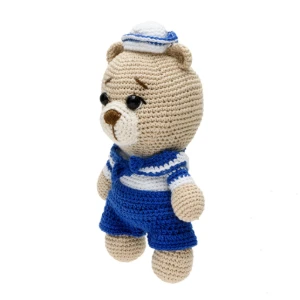 Urso Marinheiro Grande Amigurumi - Artesanato e Personalizados