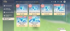 Conta XIAO + JADE, ZHONGLI + PRISMÁTICA e + - Genshin Impact