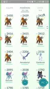 Pokémon Go Conta Lvl33