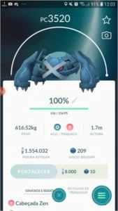 Pokémon Go Conta Lvl33