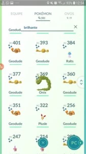 Pokémon Go Conta Lvl33
