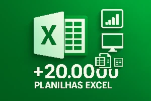 Mega Pack Excel Vitalício – +20.000 Planilhas Prontas! ✨