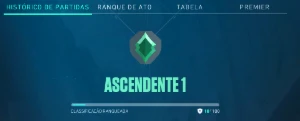 Conta valorant Ascendente 1 com 500 reais gastos