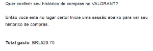Conta valorant Ascendente 1 com 500 reais gastos