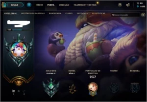 Conta Platina IV com várias skins e maestrias - League of Legends LOL