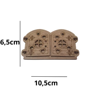 Kit 10 Portinha e Janela articulada em madeira MDF... - Artesanato e Personalizados