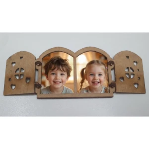 Kit 10 Portinha e Janela articulada em madeira MDF... - Artesanato e Personalizados