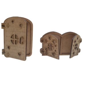 Kit 10 Portinha e Janela articulada em madeira MDF...