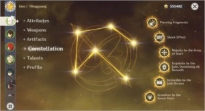 Zhong c2, Xiao, Ganyu, Diluc c2, Keqing - Genshin Impact