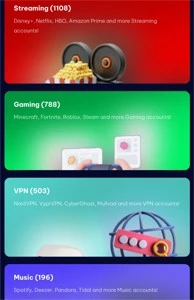 Gerador/Site Completo de Contas Premium - Assinaturas e Premium