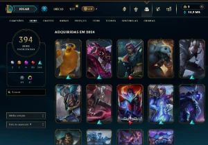 Conta Lol 394 Skins + Valorant Varias Skins - League of Legends