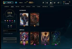 Conta Lol 394 Skins + Valorant Varias Skins - League of Legends