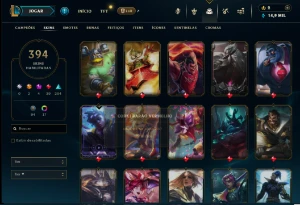 Conta Lol 394 Skins + Valorant Varias Skins - League of Legends