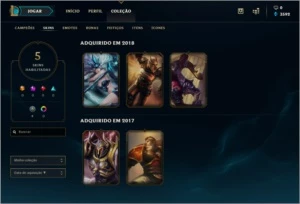 CONTA DIAMANTE 5 (MMR ALTO) - League of Legends LOL