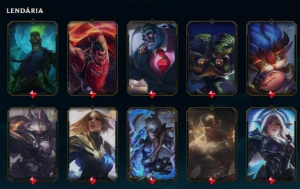 Conta com 258 skins + - League of Legends LOL