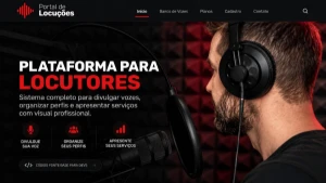 Site para Locutores Profissional em PHP - Sites, Lojas e Sistemas Prontos Sites e Scripts