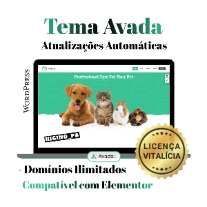 Tema WordPress Avada + Atualizações