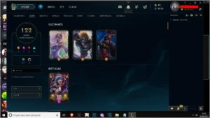 CONTA DE LOL Prata, 122 Skins ( 3 Ultimate + 1 Mistica) - League of Legends