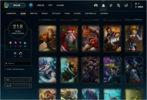 League of Legends - Gold 2 - Todos Champs ! 218 Skin !!! LOL