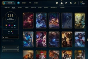League of Legends - Gold 2 - Todos Champs ! 218 Skin !!! LOL